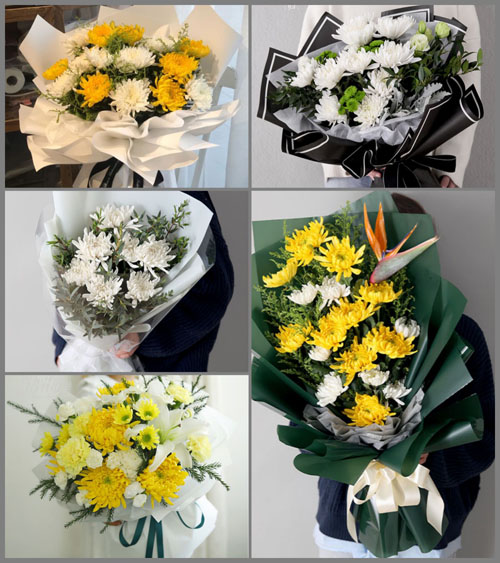 陕西咸阳市长武县昭仁街道庙底村白事花束代送